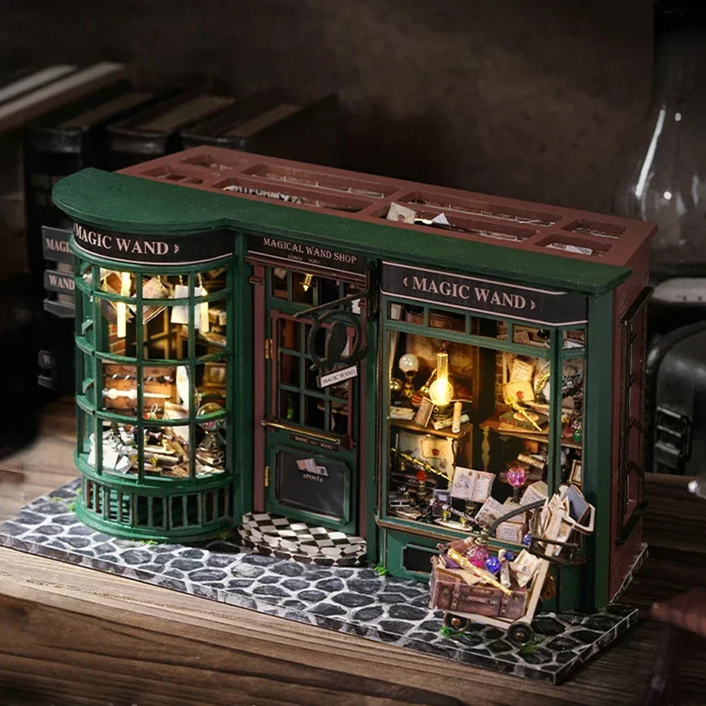 «Magic Shop» – 3D Puzzle & DIY Wooden Mini Dollhouse Kit