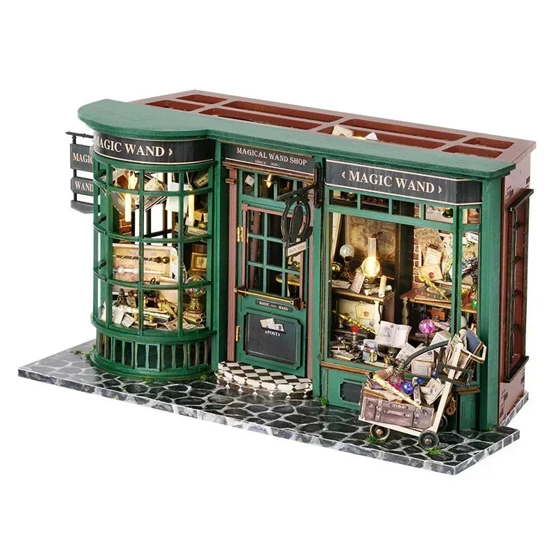 «Magic Shop» – 3D Puzzle & DIY Wooden Mini Dollhouse Kit