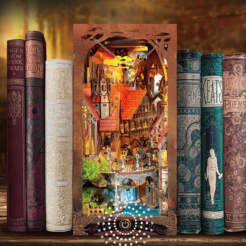 «Spirit Valley of the Magic Ring» – DIY Wooden Book Nook & 3D Puzzle Kit