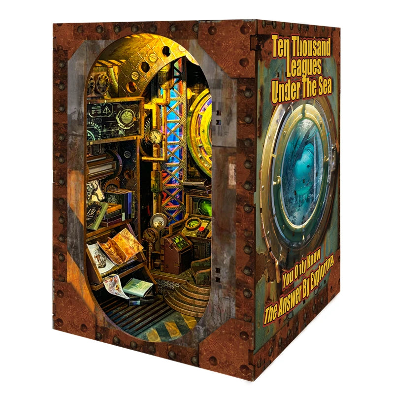 «Deep Sea Exploration» – DIY Wooden Book Nook & Bookshelf Insert